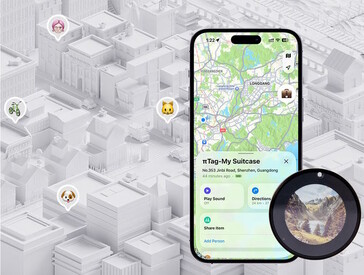 Il display e-ink di questo smart tag può mostrare immagini personalizzate (Fonte: Pitag)