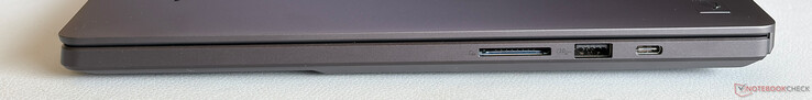 Esempio corretto: Lettore di schede SD (UHS-II), USB-A 3.2 Gen. 2 (10 Gbps), USB-C 3.2 Gen. 2 (10 Gbps, DisplayPort, Power Delivery)