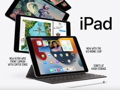 Apple'iPad da 10,2 pollici avrà ancora 3GB di RAM, mentre l'iPad mini 6 riceve un aggiornamento a 4GB di memoria (Immagine: Apple)