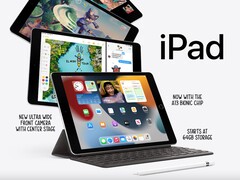 Apple&#039;iPad da 10,2 pollici avrà ancora 3GB di RAM, mentre l&#039;iPad mini 6 riceve un aggiornamento a 4GB di memoria (Immagine: Apple)