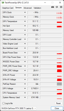 GPU-Z - GPU per computer portatili Nvidia GeForce RTX 3080 Ti