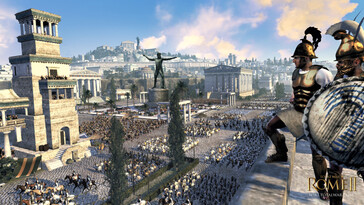 Un'immagine che mostra una città in Total War: Rome II - Emperor Edition.