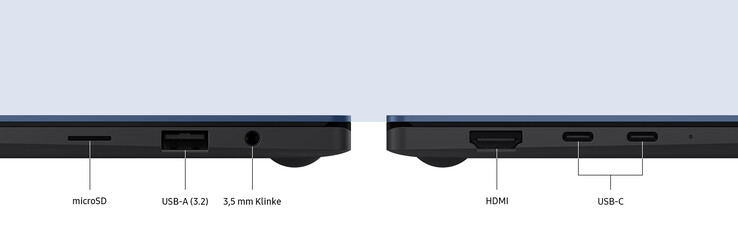 Connettività: microSD, USB-A 3.2, cuffie da 3,5 mm, HDMI, 2 x USB-C