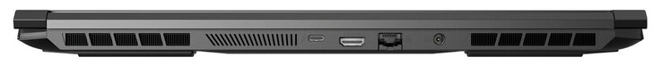 Posteriore: 1x Thunderbolt 3 (incl. DP, senza PowerDelivery), HDMI, GigabitLAN, connettore di alimentazione