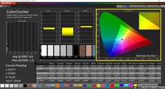 CalMAN ColorChecker calibrato