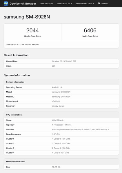 (Fonte: Geekbench)