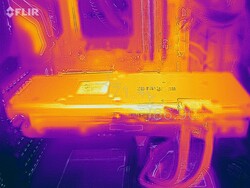 Mappa del calore della Zotac GeForce RTX 2070 AMP Extreme durante uno stress test