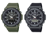 Casio ha rilasciato gli orologi AQ-S820W-1AV (a destra) e AQ-S820W-3BV (a sinistra) in Europa. (Fonte: Casio)