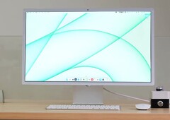 L&#039;iMac da 24 pollici ha un aspetto più moderno senza il suo notevole mento (fonte: Bilibili)