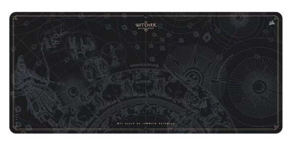 Tappetino per mouse da gioco Corsair MM300 2XL Anti Fray Cloth Witcher 3 - Wild Hunt 10th Anniversary Edition. (Fonte: Corsair)