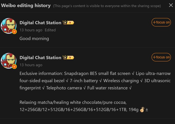 Il nuovo rapporto di Digital Chat Station (Fonte immagine: Weibo - traduzione automatica)