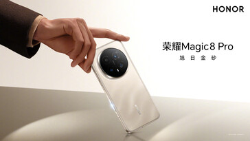 Il Magic 8 Pro in versione oro (fonte: Honor)