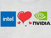 I futuri processori Intel per desktop e mobile potrebbero escludere completamente le iGPU Arc a favore delle soluzioni Nvidia. (Fonte: Intel, Nvidia, Unsplash, Pixabay)