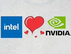 I futuri processori Intel per desktop e mobile potrebbero escludere completamente le iGPU Arc a favore delle soluzioni Nvidia. (Fonte: Intel, Nvidia, Unsplash, Pixabay)