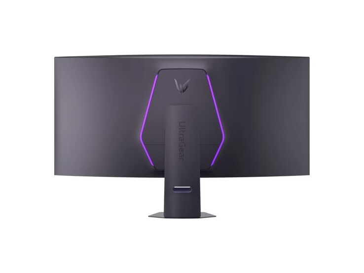 L'UltraGear 52G930B-B ha un elegante anello RGB sul retro.