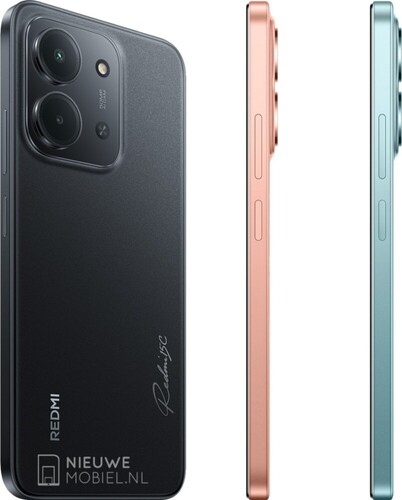 Il Redmi 15C nei colori Midnight Black, Twilight Orange e Mint Green. (Fonte: NieuweMobiel)