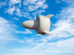 La turbina eolica S1500 nel cielo (Fonte: People's Daily, Cina; AI-edited)