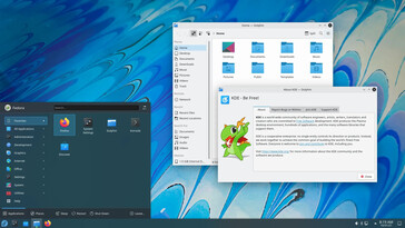 Fedora Kinoite utilizza KDE come ambiente desktop (Immagine: Fedora).