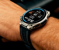 Amazfit Balance Ultra è realizzato in titanio e vetro zaffiro.