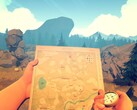Un'immagine che mostra una mappa in Firewatch, ora scontato dell'80% su Steam.
