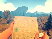 Un'immagine che mostra una mappa in Firewatch, ora scontato dell'80% su Steam.
