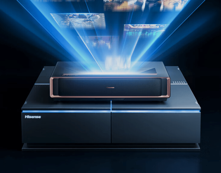 L'Hisense Laser TV L5 utilizza il motore laser digitale LPU. (Fonte: JD.com)