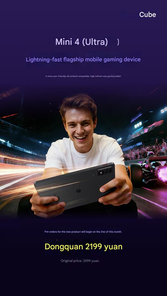 Il tablet da gioco compatto alimentato da Dimensity 8300 ha un display a 144 Hz.