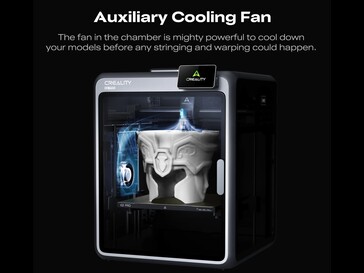 Creality K2 Pro ha una ventola ausiliaria. (Fonte: Creality)