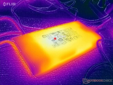 L'adattatore CA raggiunge oltre 42 C quando è sotto carico