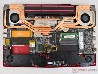 MSI GL63 di ultima generazione in confronto. Il layout interno non è cambiato molto