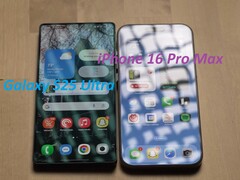 l&#039;iPhone 16 Pro Max ha un display molto più riflettente dell&#039;S25 Ultra. (Fonte immagine: 6 Months Later su YouTube, modificato)