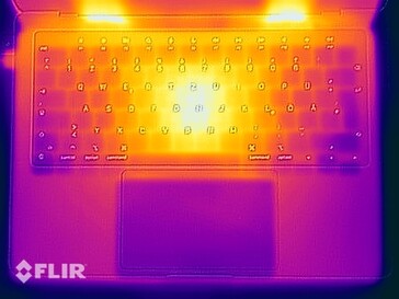 Test di stress delle temperature superficiali (in alto)