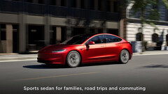 la Model 3 Highland del 2024 è apparsa brevemente sul sito web (immagine: Tesla)