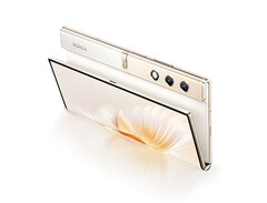 Il borsellino Honor V è un ritorno al design avvolgente di cui Huawei è stata pioniera con il Mate X. (Fonte: Honor)