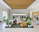 L'atrio dell’Advanced Manufacturing Center di Houston