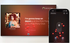 Apple I televisori con iPhone si trasformano in macchine per karaoke con tvOS 26. (Fonte immagine: Apple)