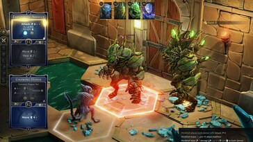 Un'immagine che mostra una battaglia a Gloomhaven.