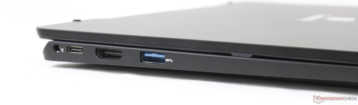 A sinistra: adattatore CA, USB-C con DisplayPort + Power Delivery