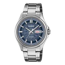 Casio MTP-E740-2A1V con quadrante traslucido blu navy.