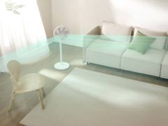 Il nuovo Xiaomi Mijia Smart Floor Fan può essere alimentato da un power bank. (Fonte immagine: Xiaomi)