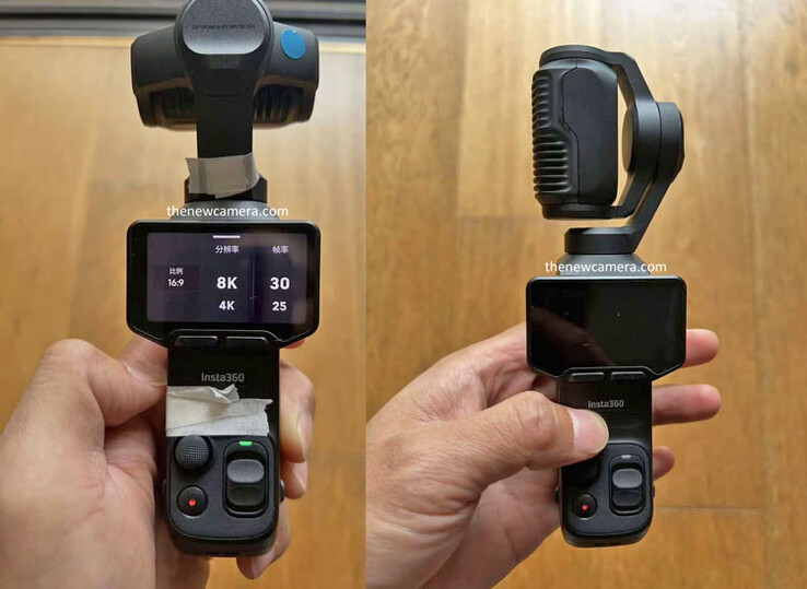 Le immagini hands-on del prototipo Insta360 Luna Ultra/Pro ci mostrano un primo piano dei controlli in 8K.