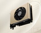 Il compatto MSI GeForce RTX 5050 Inspire ITX presenta un elegante design color oro (fonte: MSI)