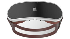 Un rendering di &quot;Apple headset&quot;. (Fonte: Antonio de Rossa)