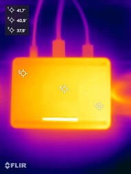 Il Mind Pro di Khada durante lo stress test (lato inferiore)