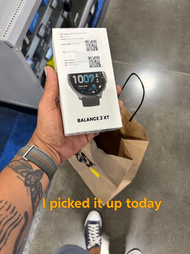 Gli ordini dello smartwatch Amazfit Balance 2 XT vengono evasi dagli utenti, come confermato su Reddit (immagine dell'utente sopra). (Fonte immagine: u/AndrePDX via Reddit)