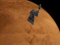 Impressione d'artista dell'orbiter ExoMars 2016 Trace Gas su Marte