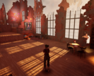 In Curyeux, lei gioca nei panni di Lucienne, che naviga in un paesaggio plasmato dai suoi ricordi e sentimenti. (Fonte: Steam)