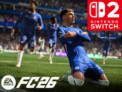 Viene mostrato il banner di EA Sports FC 26 Switch 2 (Fonte: Nintendo of America, EA Sports con modifiche)