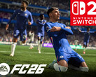 Viene mostrato il banner di EA Sports FC 26 Switch 2 (Fonte: Nintendo of America, EA Sports con modifiche)