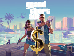 L&#039;immagine di GTA 6 con Jason, Lucia e il segno del dollaro (Fonte: Rockstar Games con modifiche)